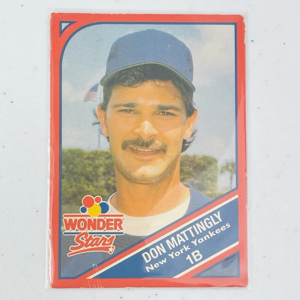 1990 Wonder Bread Stars Don Mattingly 6 Trading Card Collectible